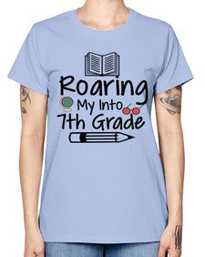 Roaring My Into seventh Grade 763# - seventh grade -  Missy T-Shirt