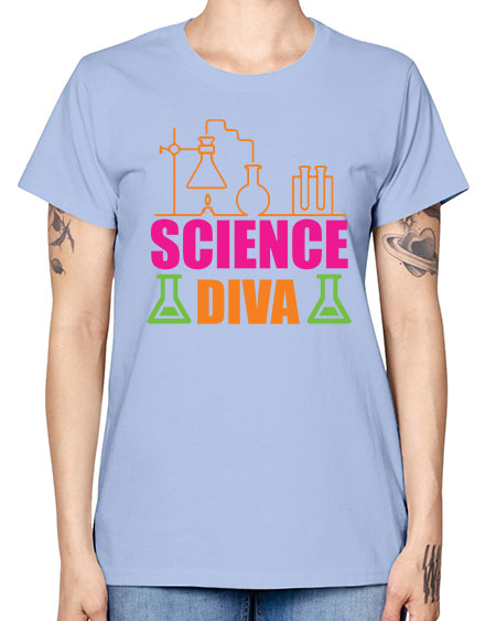 Science Diva 127# - general science -  Missy T-Shirt