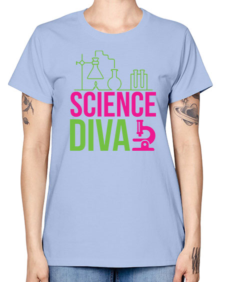 Science Diva 128# - general science -  Missy T-Shirt