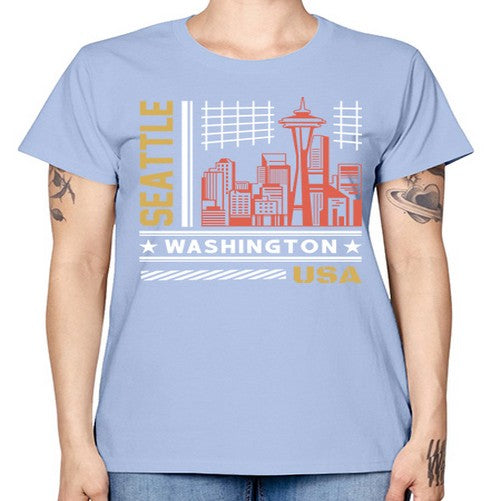 Seattle 1809# - cities -  Missy T-Shirt