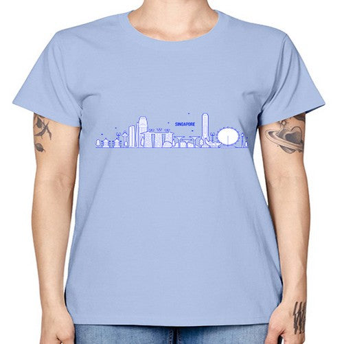Singapore 1845# - cities -  Missy T-Shirt