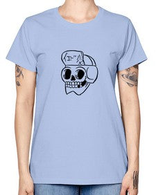 Skull Skeleton 144# - skull and bones -  Missy T-Shirt