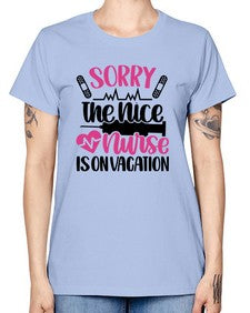 Sorry The Nice Nurse Style Style 1422# - nurse -  Missy T-Shirt