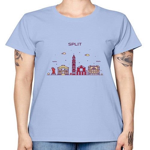 Split 1877# - cities -  Missy T-Shirt
