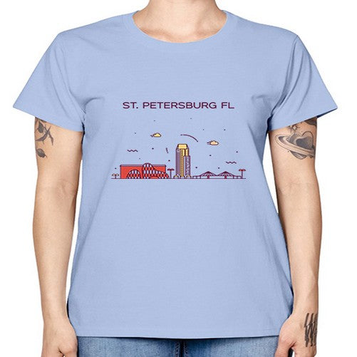 StPetersburgFL 1889# - cities -  Missy T-Shirt