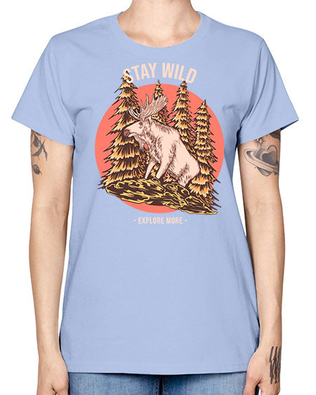 Stay Wild 16# - nature -  Missy T-Shirt