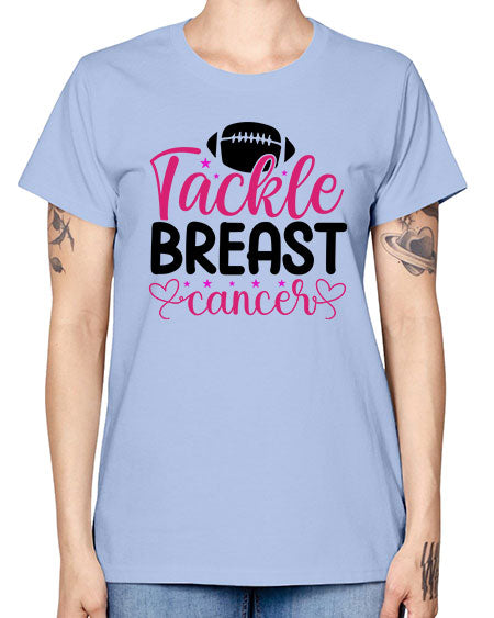 Tackle Breast Cancer 4# - breast cancer -  Missy T-Shirt