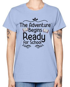 The Adventure Begins Ready for School 939# - graduation -  Missy T-Shirt