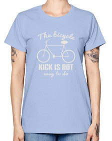 The bicycle kick is not easy to do 3# - bicycle -  Missy T-Shirt