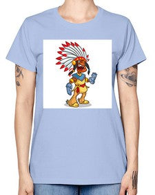 Thnksgvngindian 254# - cartoon general -  Missy T-Shirt