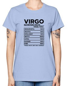 Virgo Nutrition Facts 530# - virgo -  Missy T-Shirt