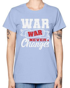 Warwar never changes 54# - video games -  Missy T-Shirt