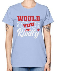 Would you kindly 55# - video games -  Missy T-Shirt