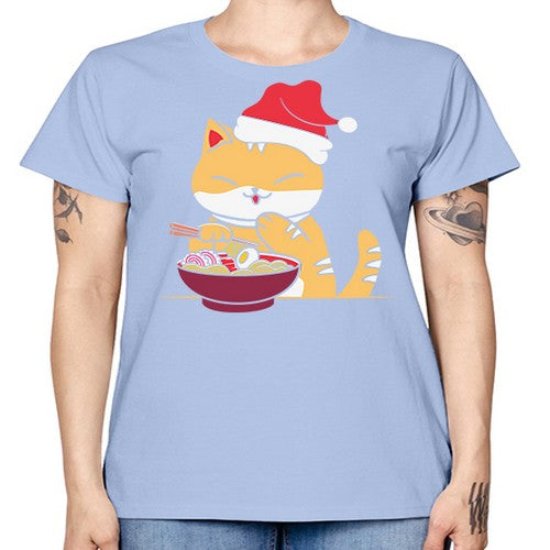 Xmas Kawaii Anime Shiba Inu Eating Ramen 289# - anime -  Missy T-Shirt