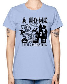 a home of a were wolf witch and their little monsters 53# - witch -  Missy T-Shirt