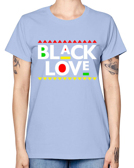 black love 228# - black words and phrases -  Missy T-Shirt