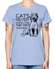 cats never strike a pose that isnt photogenic - cats -  Missy T-Shirt