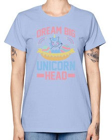 dream big unicorn head 98# - unicorn -  Missy T-Shirt