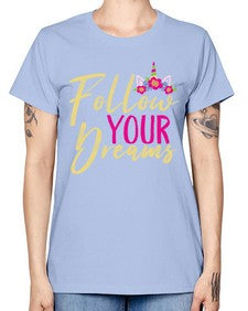 follow your dreams 133# - unicorn -  Missy T-Shirt