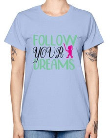 follow your dreams 134# - unicorn -  Missy T-Shirt
