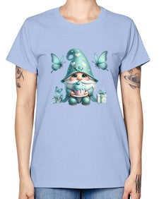 gnome with butterfly 10# - gnome -  Missy T-Shirt