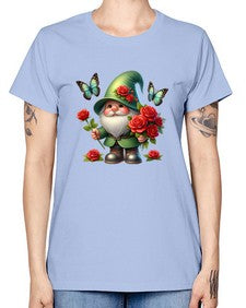gnome with butterfly 11# - gnome -  Missy T-Shirt