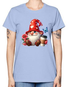 gnome with butterfly 12# - gnome -  Missy T-Shirt