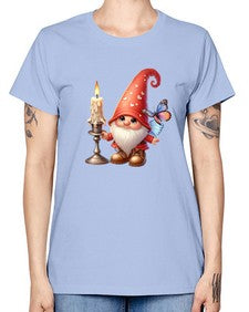 gnome with butterfly 16# - gnome -  Missy T-Shirt