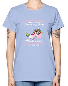 grumpy unicorn 147# - unicorn -  Missy T-Shirt