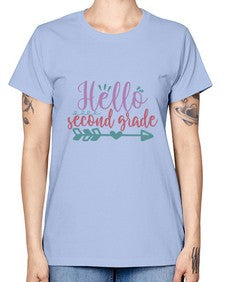 hello second grade 320# - second grade -  Missy T-Shirt