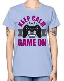 keep calm and game on 132# - video games -  Missy T-Shirt
