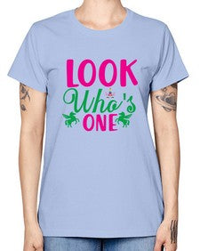 look whos one 263# - unicorn -  Missy T-Shirt