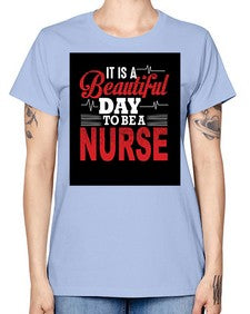 nurse with backround 1225# - nurse -  Missy T-Shirt
