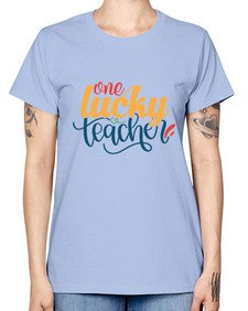 one lucky teacher Style 326# - teacher -  Missy T-Shirt