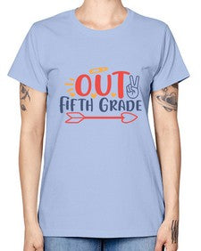 peace out fifth grade 619# - fifth grade -  Missy T-Shirt