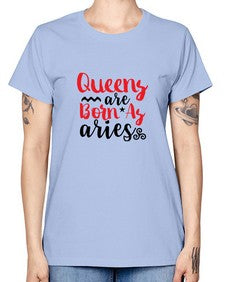 queens Are Born As Aries 384# - aries -  Missy T-Shirt