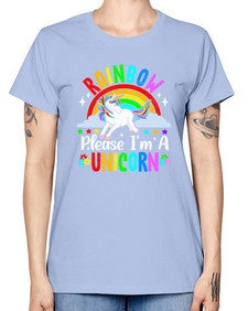 rainbow please im a unicorn 364# - unicorn -  Missy T-Shirt