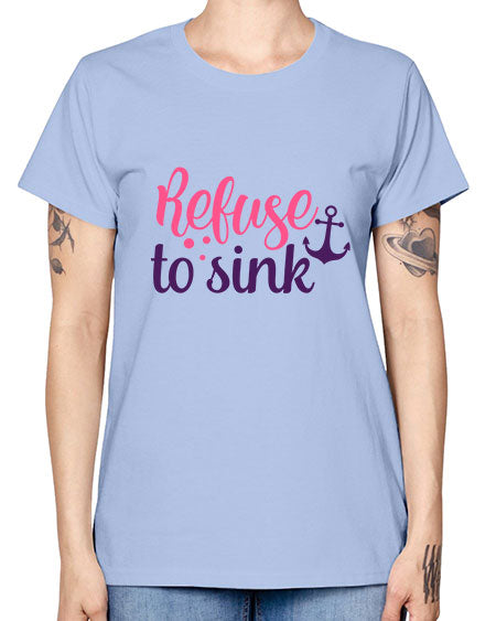 refuse to sink Style 4# - breast cancer -  Missy T-Shirt
