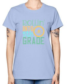 rollin into fifth grade 775# - fifth grade -  Missy T-Shirt