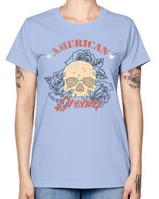 skullrose 1070# - skull and bones -  Missy T-Shirt