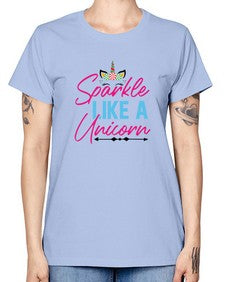 sparkle like a unicorn 416# - unicorn -  Missy T-Shirt