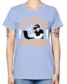 stay home and play game 153# - video games -  Missy T-Shirt