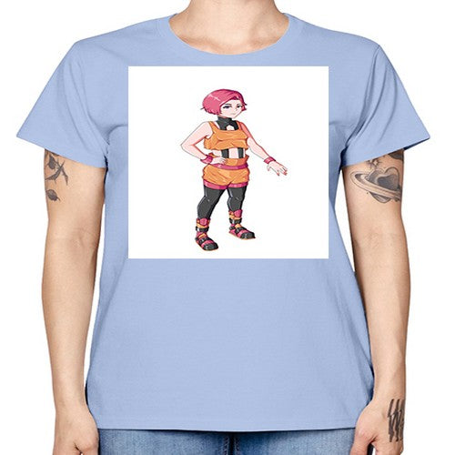 street girl wear orange outfit16# - anime -  Missy T-Shirt