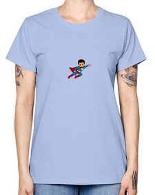 super kid 15# - black boys or men -  Missy T-Shirt