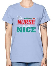 this Nurse is neat and nice 1555# - nurse -  Missy T-Shirt