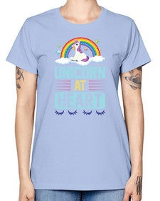 unicorn at heart 448# - unicorn -  Missy T-Shirt