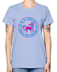 we go to together like unicorn and fairies 541# - unicorn -  Missy T-Shirt