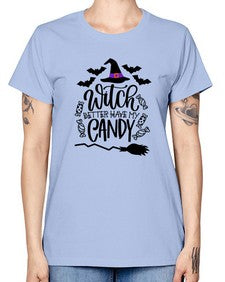 witch better have my candy 17# - witch -  Missy T-Shirt