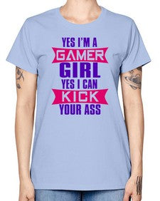 yes im a gamer girl yes i can kick your ass 169# - video games -  Missy T-Shirt