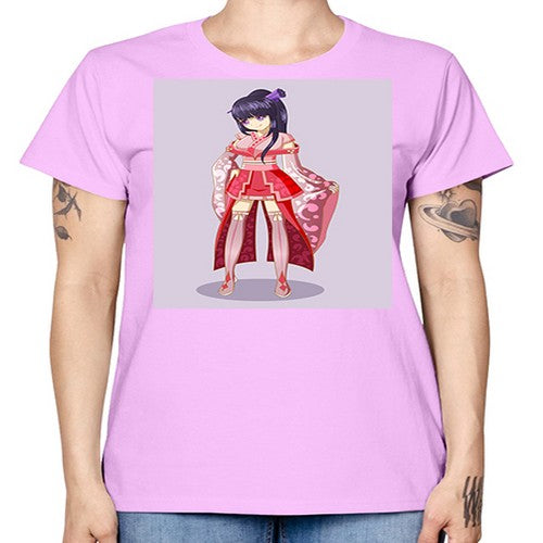 A beautiful girl with dress kimono game 108# - anime -  Missy T-Shirt